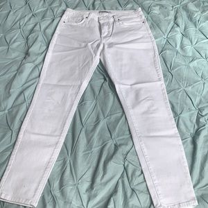JUST BLACK white denim skinny jeans